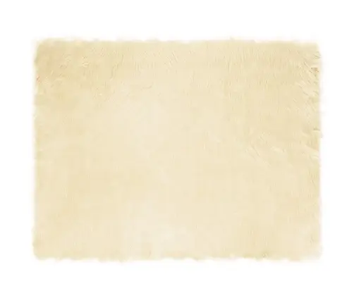 Mākslīgā Aitu Vilna Paklājs Krēmkrāsa 240 X 340 Cm Poliesters Vidaxl