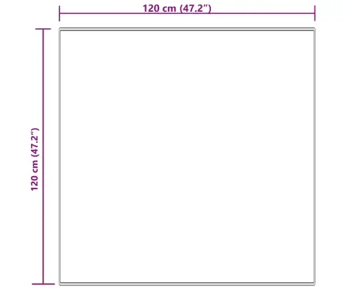 Mākslīgā Aitu Vilna Paklājs Krēmkrāsa 120 X 120 Cm Poliesters Vidaxl