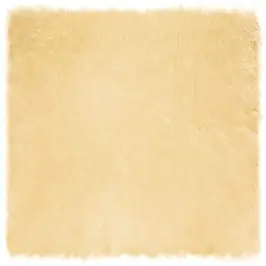 Dirbtinis Avikailio Kilimas Kreminė 200 X 200 Cm Poliesteris