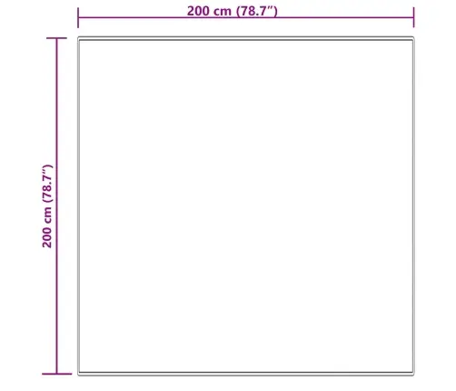 Mākslīgā Aitu Vilna Paklājs Krēmkrāsa 200 X 200 Cm Poliesters Vidaxl