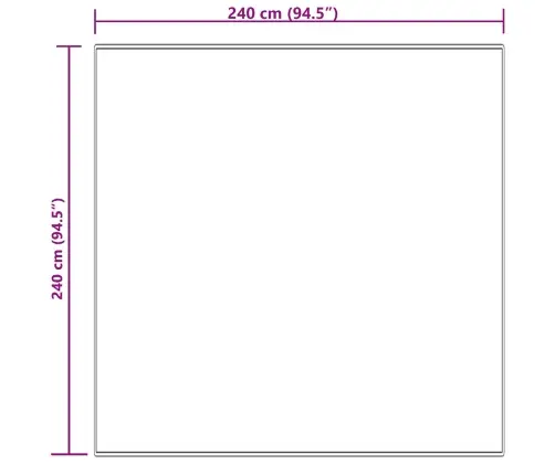 Dirbtinio Avikailio Kilimas Tafalla Kreminė 240 X 240 Cm