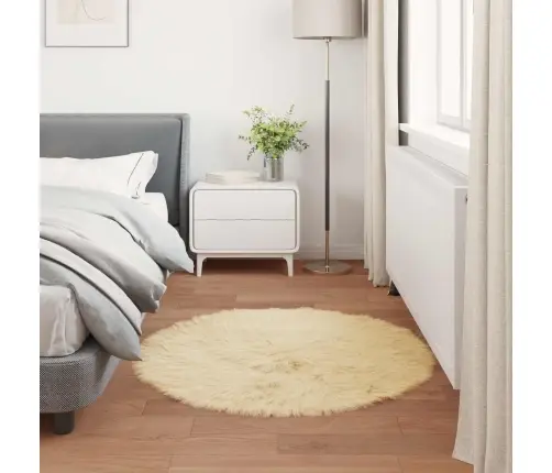 Dirbtinio Avikailio Kilimas Tafalla Kreminė Ø 120 Cm