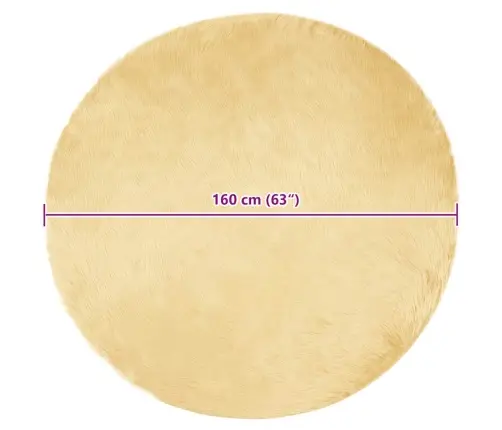 Vale Umbes Vaip Cream 160 X 160 Cm Polüester