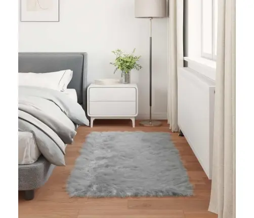 Paklāji Pelēka 80 X 150 Cm Akrils, Poliesters Vidaxl