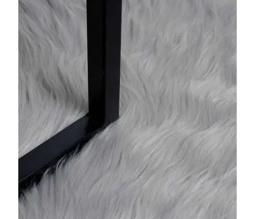 Mākslīgā Aitu Vilna Paklājs Pelēka 200 X 280 Cm Poliesters Vidaxl