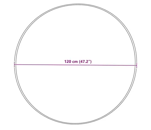 Faux Lambanaha Vaip Tafalla Hall Ø 120 Cm Polüester