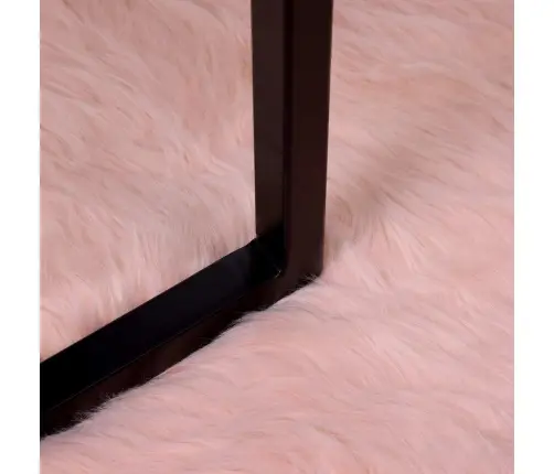 Mākslīgā Aitu Vilna Paklājs Rozā 80 X 200 Cm Poliesters Vidaxl