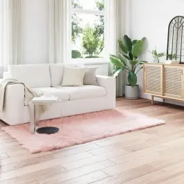 Mākslīgā Aitādas Paklājs Tafalla Rozā 80 X 200 Cm Poliesters Vidaxl