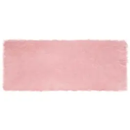 Mākslīgā Aitu Vilna Paklājs Rozā 80 X 200 Cm Poliesters Vidaxl Mākslīgā Aitu Vilna Paklājs Rozā 80 X 200 Cm Poliesters Vidaxl