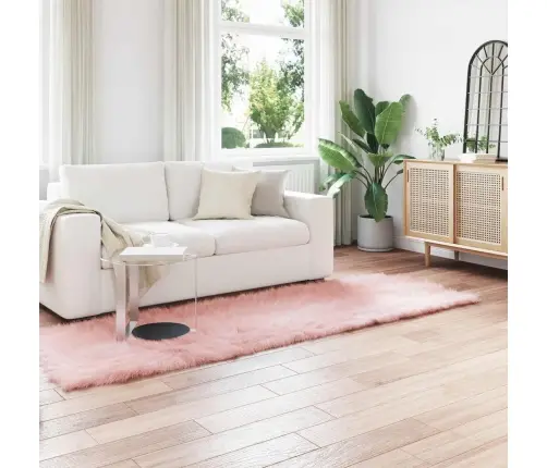 Faux Lambanaha Vaip Tafalla Roosa 80 X 250 Cm Polüester