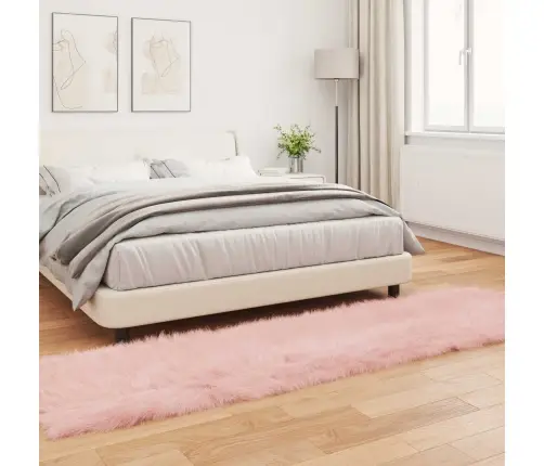 Faux Lambanaha Vaip Tafalla Roosa 80 X 250 Cm Polüester