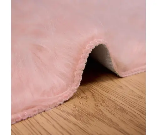 Faux Lambanaha Vaip Tafalla Roosa 160 X 160 Cm Polüester