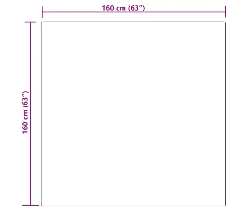 Faux Lambanaha Vaip Tafalla Roosa 160 X 160 Cm Polüester
