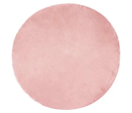 Faux Lambanaha Vaip Tafalla Roosa Ø 100 Cm Polüester