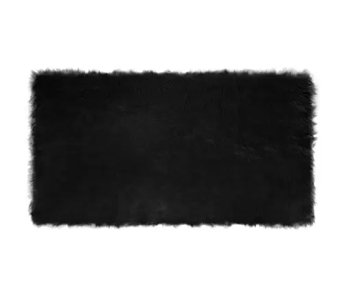 Dirbtinio Avikailio Kilimas Tafalla Juoda 60 X 110 Cm