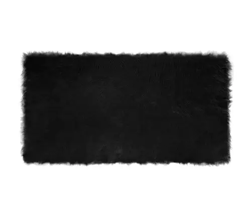 Dirbtinio Avikailio Kilimas Tafalla Juoda 80 X 150 Cm