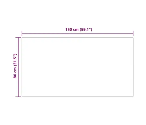 Dirbtinio Avikailio Kilimas Tafalla Juoda 80 X 150 Cm