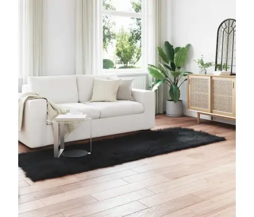 Faux Lambanaha Vaip Tafalla Must 80 X 250 Cm Polüester