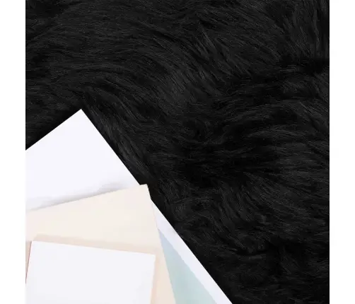 Faux Lambanaha Vaip Tafalla Must 80 X 250 Cm Polüester