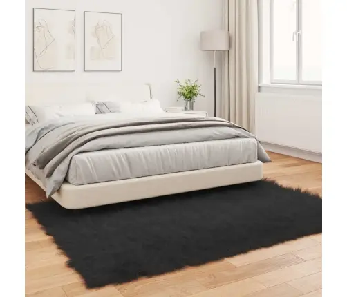 Dirbtinio Avikailio Kilimas Tafalla Juoda 120 X 170 Cm