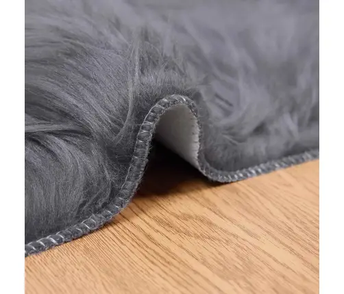 Faux Lambanaha Vaip Tafalla Antratsiit 60 X 110 Cm Polüester