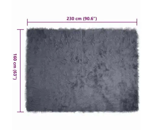 Vale Umbes Vaip Antratsiit 160 X 230 Cm Polüester