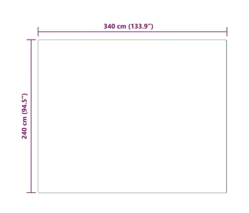 Faux Lambanaha Vaip Tafalla Antratsiit 240 X 340 Cm Polüester
