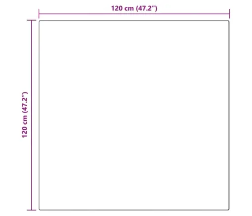 Mākslīgā Aitu Vilna Paklājs Antracīts 120 X 120 Cm Poliesters Vidaxl