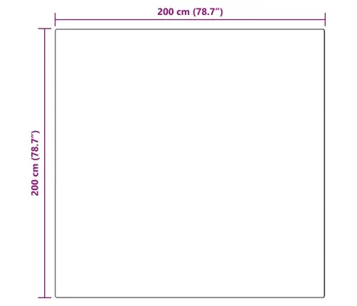 Mākslīgā Aitu Vilna Paklājs Antracīts 200 X 200 Cm Poliesters Vidaxl