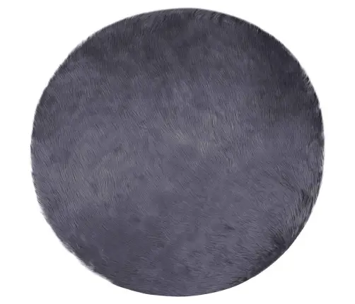 Mākslīgā Aitu Vilna Paklājs Antracīts 80 X 80 Cm Poliesters Vidaxl