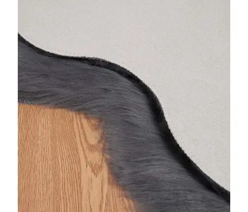 Mākslīgā Aitu Vilna Paklājs Antracīts 60 X 90 Cm Poliesters Vidaxl