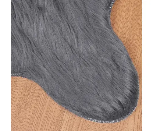 Mākslīgā Aitu Vilna Paklājs Antracīts 60 X 90 Cm Poliesters Vidaxl