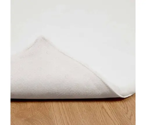 Kunstlik Küüliku Karv Mat Olite Valge 60 X 110 Cm Polüester