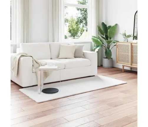 Mākslīgā Truša Kažokādas Paklājs Olite Balts 100 X 200 Cm Vidaxl