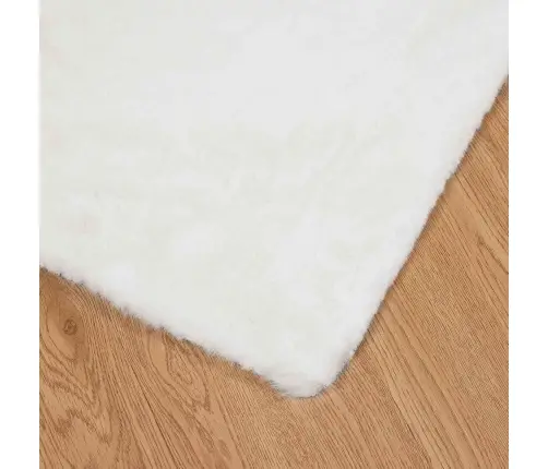 Mākslīgā Truša Kažokādas Paklājs Olite Balts 160 X 230 Cm Vidaxl