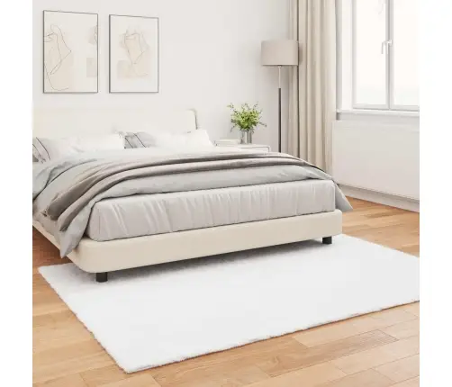 Mākslīgā Truša Kažokādas Paklājs Olite Balts 160 X 230 Cm Vidaxl