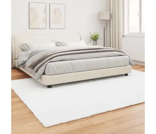 Mākslīgā Truša Kažokādas Paklājs Balts 200 X 280 Cm Poliesters Vidaxl