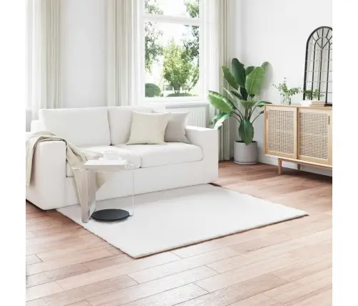 Dirbtinio Triušio Kailio Kilimas Olite Balta 160 X 160 Cm