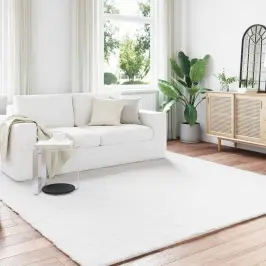 Mākslīgā Truša Kažokādas Paklājs Olite Balts 240 X 240 Cm Vidaxl