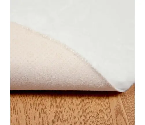 Mākslīgā Truša Kažokādas Paklājs Olite Balts Ø 80 Cm Poliesters Vidaxl