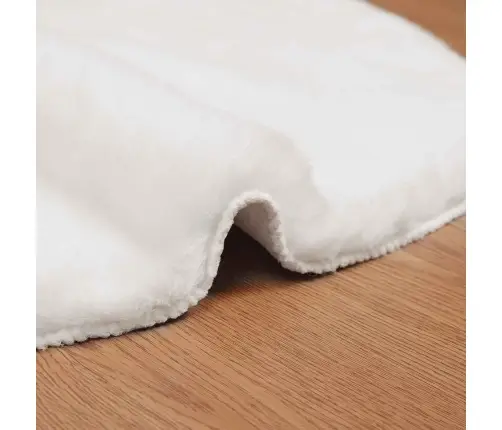 Kunstlik Küüliku Karv Mat Olite Valge 60 X 90 Cm Polüester