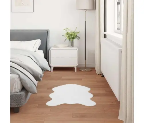 Kunstlik Küüliku Karv Mat Olite Valge 60 X 90 Cm Polüester