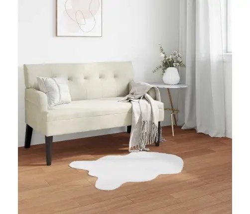 Kunstlik Küüliku Karv Mat Olite Valge 80 X 120 Cm Polüester