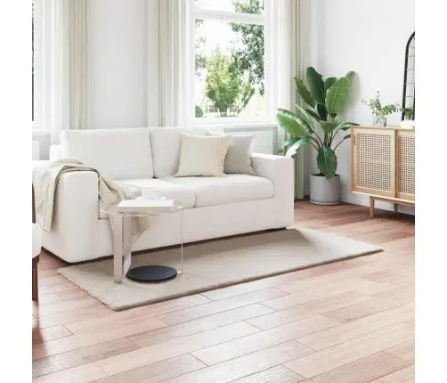 Dirbtinio Triušio Kailio Kilimas Olite Smėlio 80 X 200 Cm