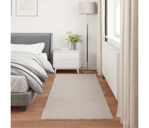 Mākslīgā Truša Kažokādas Paklājs Olite Bēša 100 X 200 Cm Vidaxl