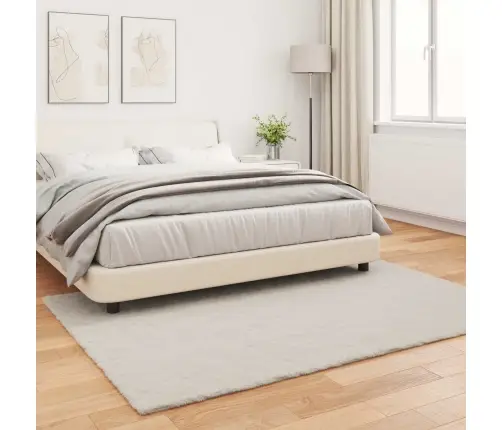 Mākslīgā Truša Kažokādas Paklājs Bēša 120 X 170 Cm Poliesters Vidaxl