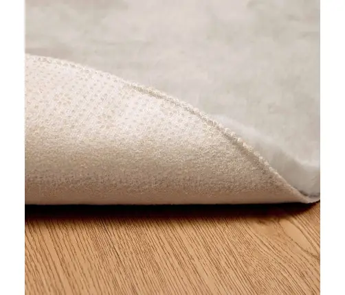 Dirbtinio Triušio Kailio Kilimas Olite Smėlio Ø 80 Cm