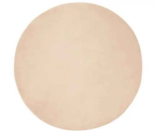 Mākslīgā Truša Kažokādas Paklājs Bēša Ø 120 Cm Poliesters Vidaxl