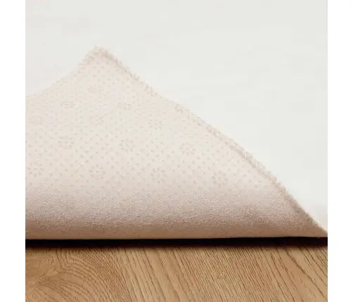 Mākslīgā Truša Kažokādas Paklājs Krēmkrāsa 80 X 200 Cm Vidaxl