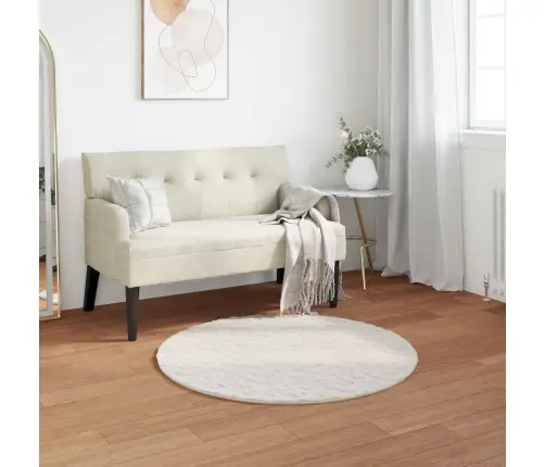 Kunstlik Küüliku Karv Mat Olite Cream Ø 120 Cm Polüester